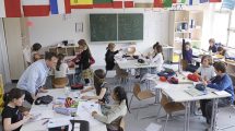 04.05.2009 Deutschland, Berlin, Berlin Metropolitan School, Linienstrasse 122-124,Mathemathikunterricht in der 5. Klasse.-DIGITAL PHOTO.50MB. Copyright:Jens Rötzsch
